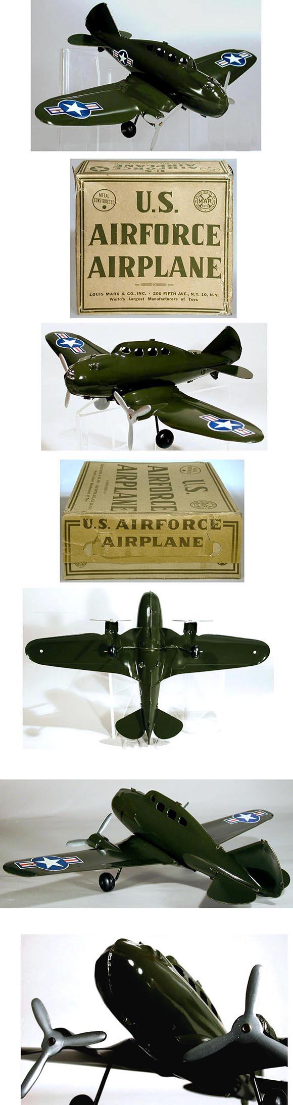 1950 Marx, U.S. Airforce Airplane in Original Box